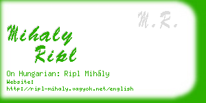 mihaly ripl business card